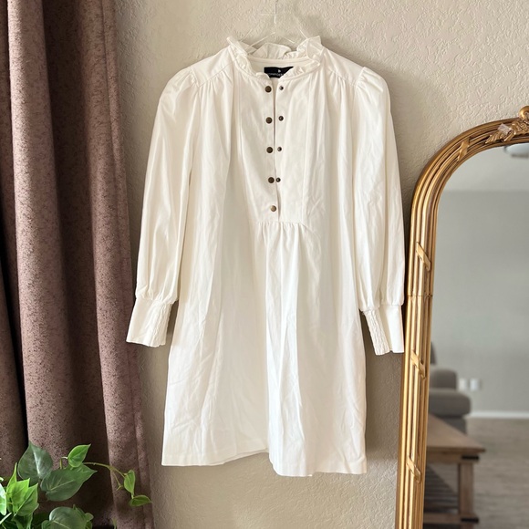 Pomander Place Dresses & Skirts - Pomander Place White Button-Down Dress